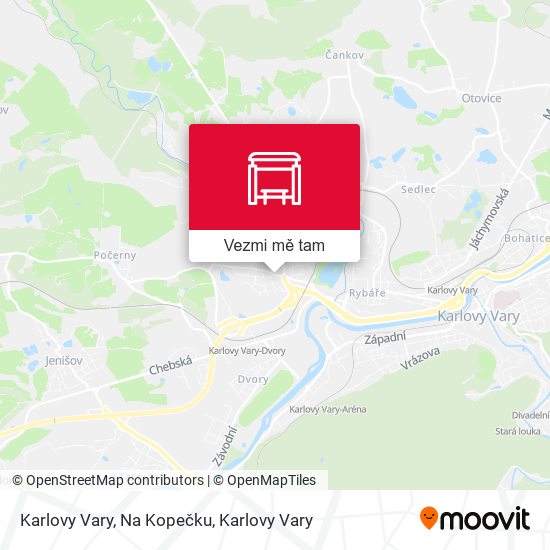 Karlovy Vary, Na Kopečku mapa