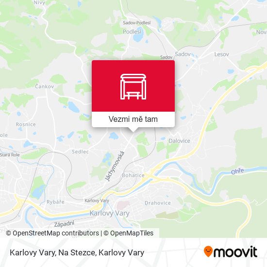 Karlovy Vary, Na Stezce mapa