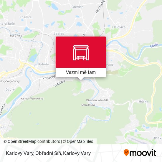 Karlovy Vary, Obřadní Síň mapa