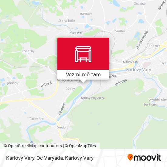 Karlovy Vary, Oc Varyáda mapa