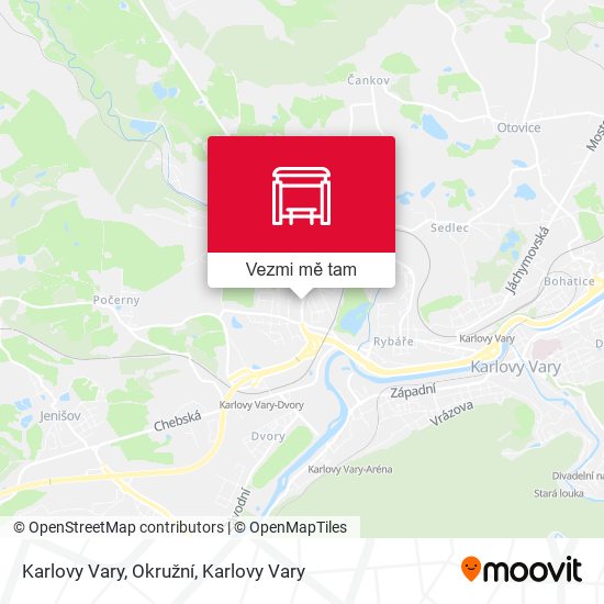 Karlovy Vary, Okružní mapa