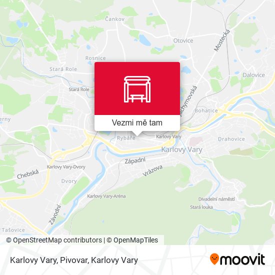 Karlovy Vary, Pivovar mapa