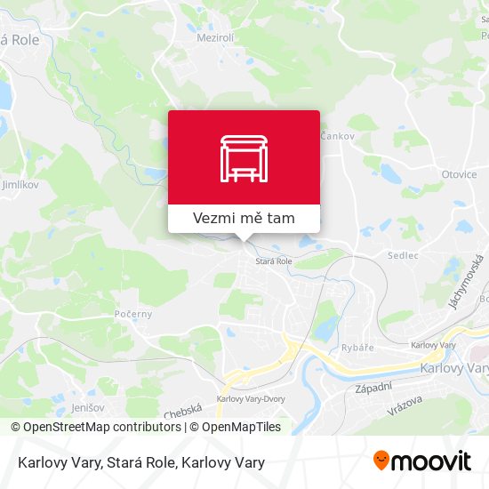 Karlovy Vary, Stará Role mapa