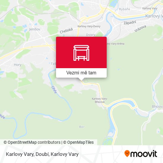 Karlovy Vary, Doubí mapa