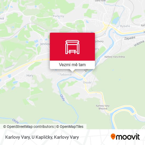 Karlovy Vary, U Kapličky mapa