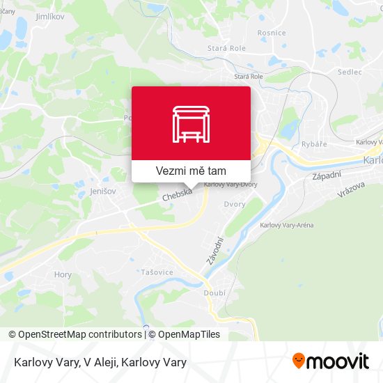 Karlovy Vary, V Aleji mapa