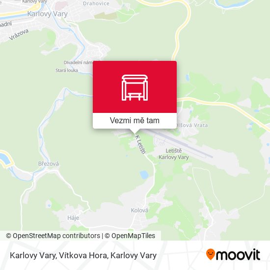 Karlovy Vary, Vítkova Hora mapa