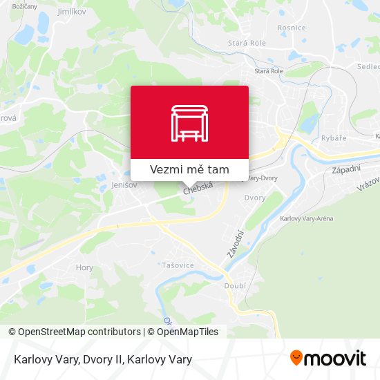 Karlovy Vary, Dvory II mapa