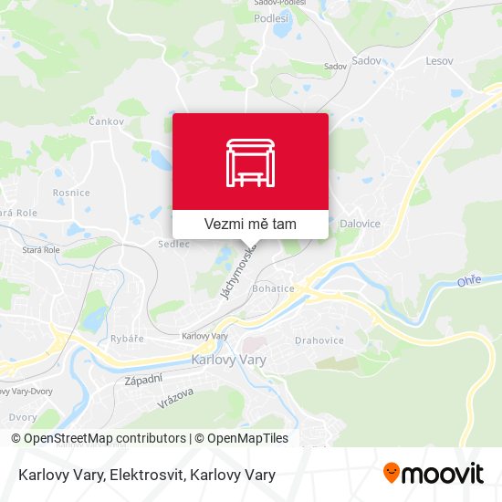 Karlovy Vary, Elektrosvit mapa