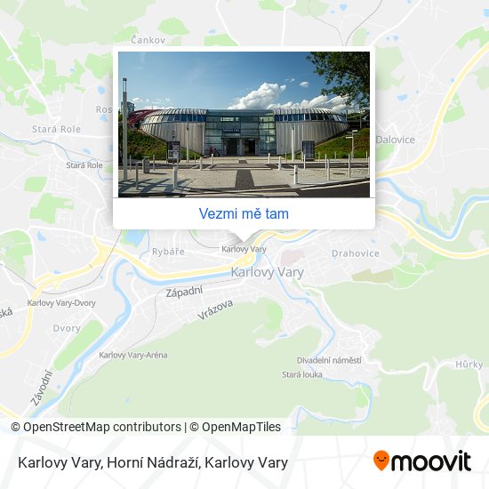 Karlovy Vary, Horní Nádraží mapa