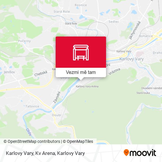 Karlovy Vary, Kv Arena mapa