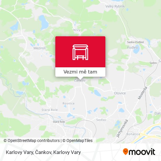 Karlovy Vary, Čankov mapa