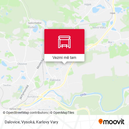 Dalovice, Vysoká mapa