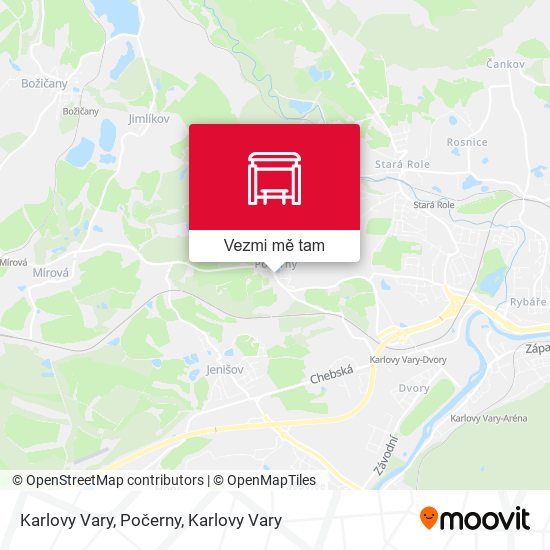 Karlovy Vary, Počerny mapa