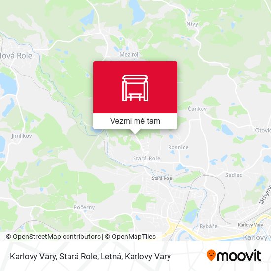 Karlovy Vary, Stará Role, Letná mapa