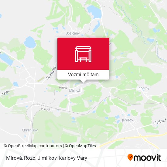 Mírová, Rozc. Jimlíkov mapa