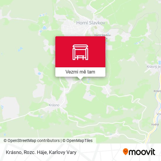 Krásno, Rozc. Háje mapa