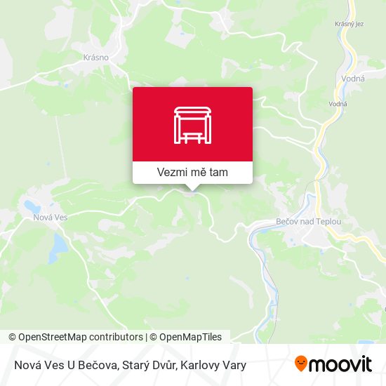 Nová Ves U Bečova, Starý Dvůr mapa