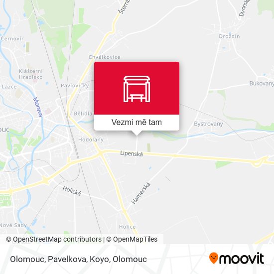 Olomouc, Pavelkova, Koyo mapa