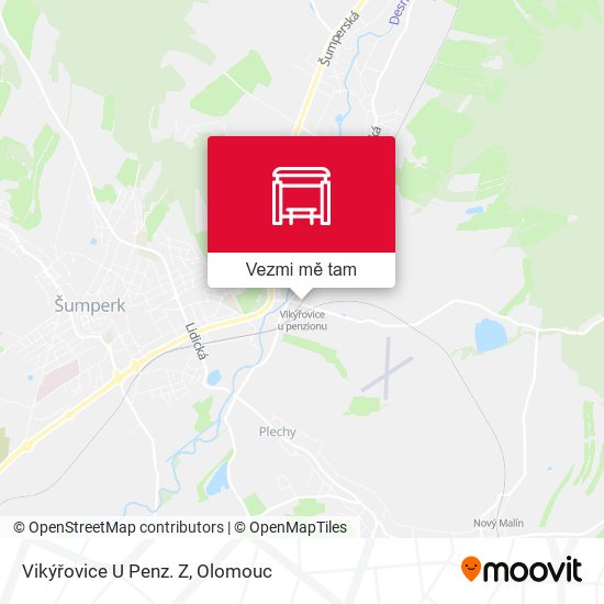 Vikýřovice U Penz. Z mapa