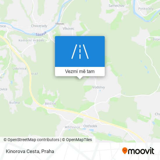 Kinorova Cesta mapa