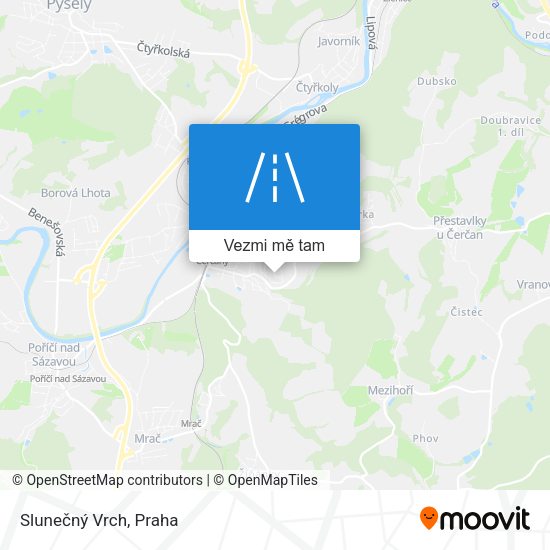 Slunečný Vrch mapa