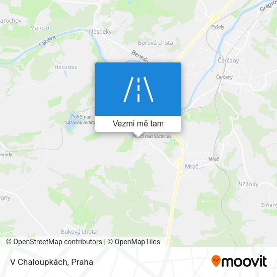 V Chaloupkách mapa
