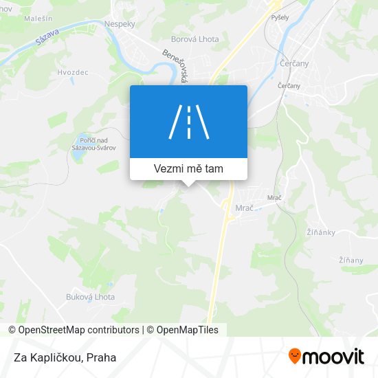 Za Kapličkou mapa