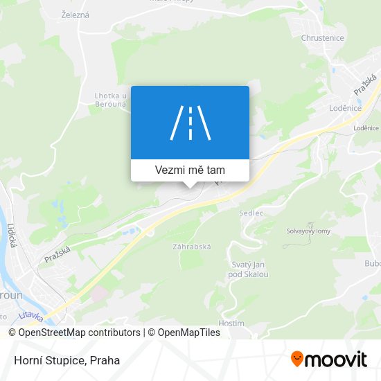 Horní Stupice mapa