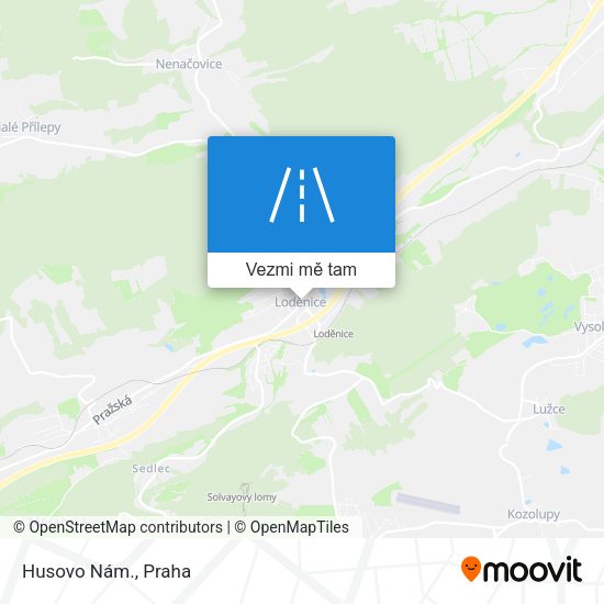 Husovo Nám. mapa