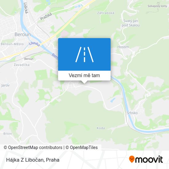Hájka Z Libočan mapa