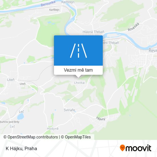 K Hájku mapa