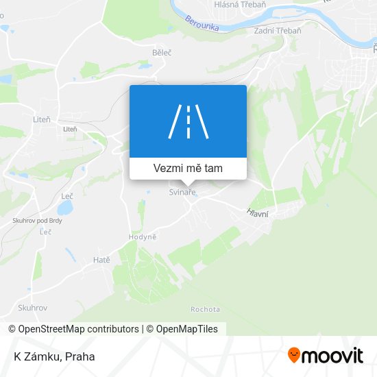 K Zámku mapa