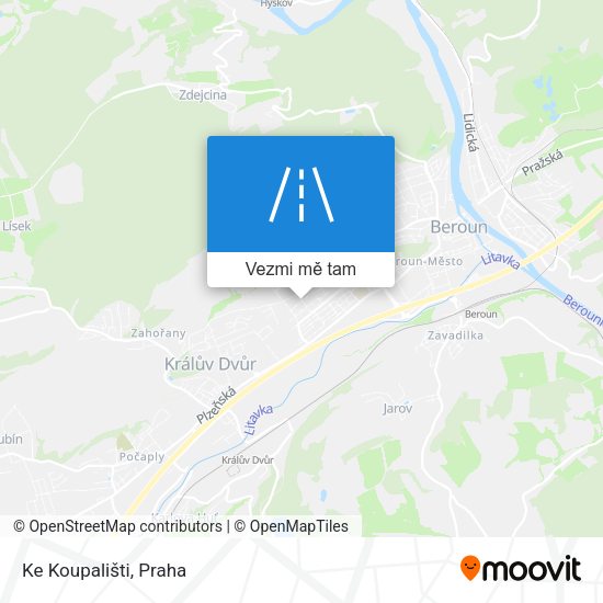 Ke Koupališti mapa