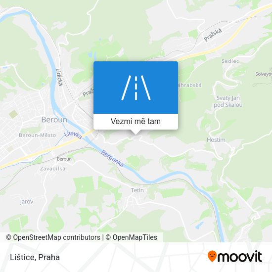 Lištice mapa