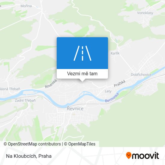 Na Kloubcích mapa