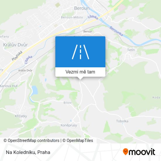 Na Koledníku mapa
