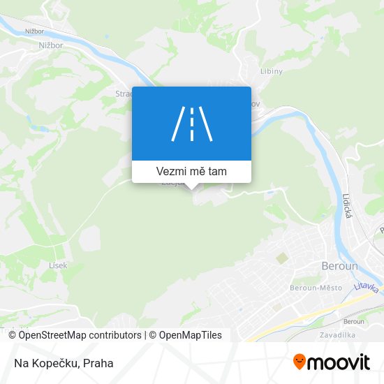 Na Kopečku mapa