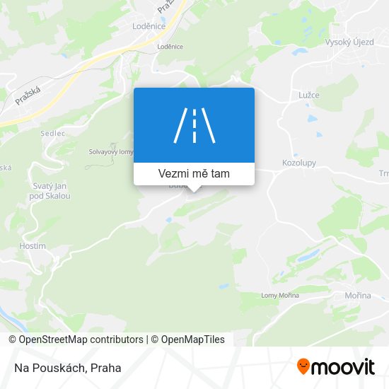 Na Pouskách mapa