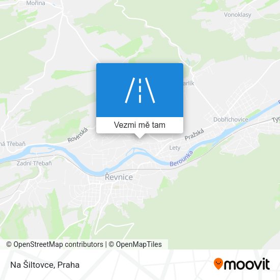 Na Šiltovce mapa