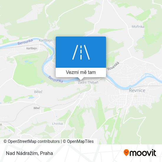 Nad Nádražím mapa
