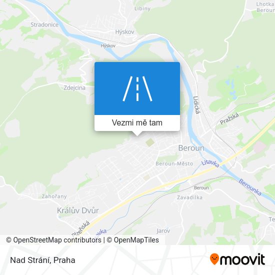 Nad Strání mapa