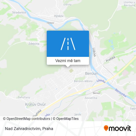 Nad Zahradnictvím mapa