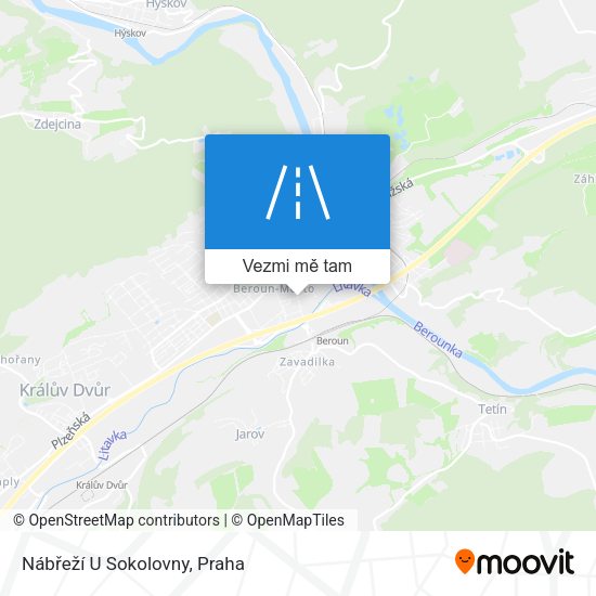 Nábřeží U Sokolovny mapa