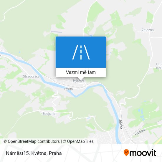 Náměstí 5. Května mapa