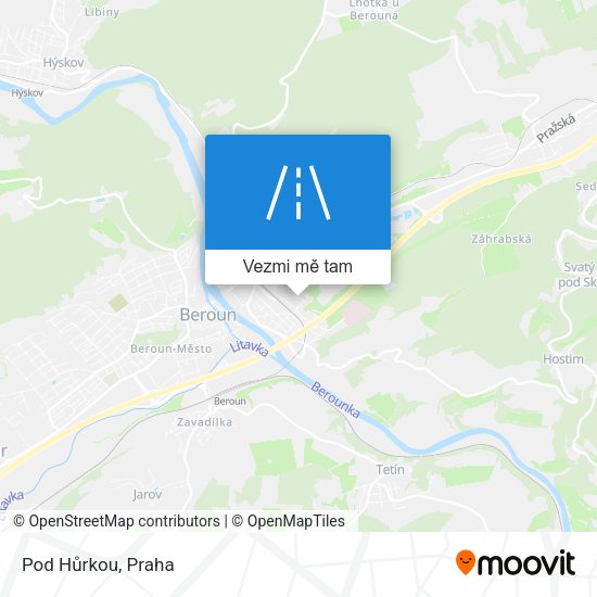 Pod Hůrkou mapa