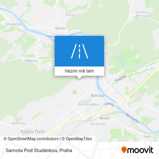 Samota Pod Studánkou mapa