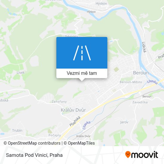 Samota Pod Vinicí mapa