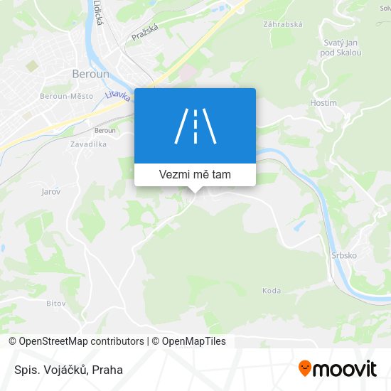 Spis. Vojáčků mapa