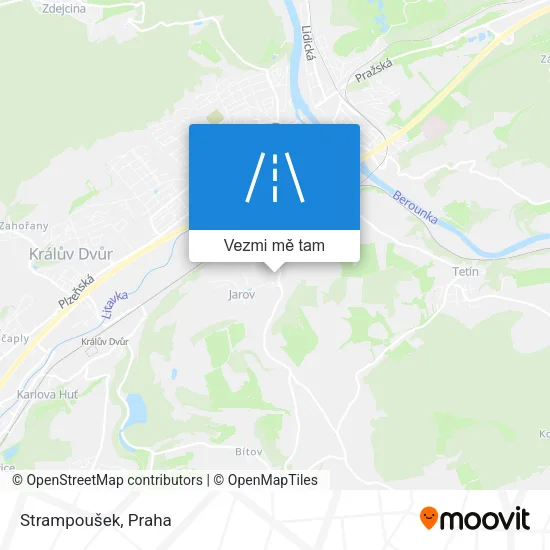 Strampoušek mapa